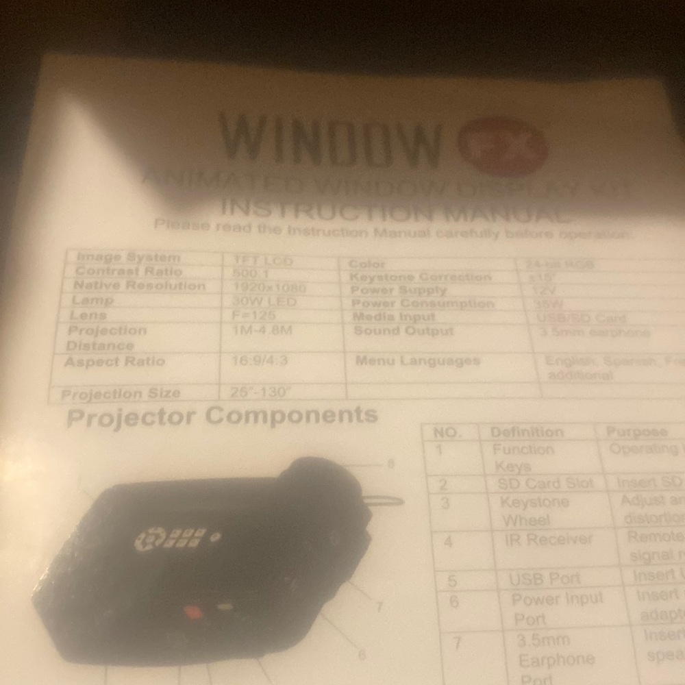 Animated windows display